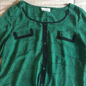 Green blouse/ blue blouse. Both for $19 or 1@ $10